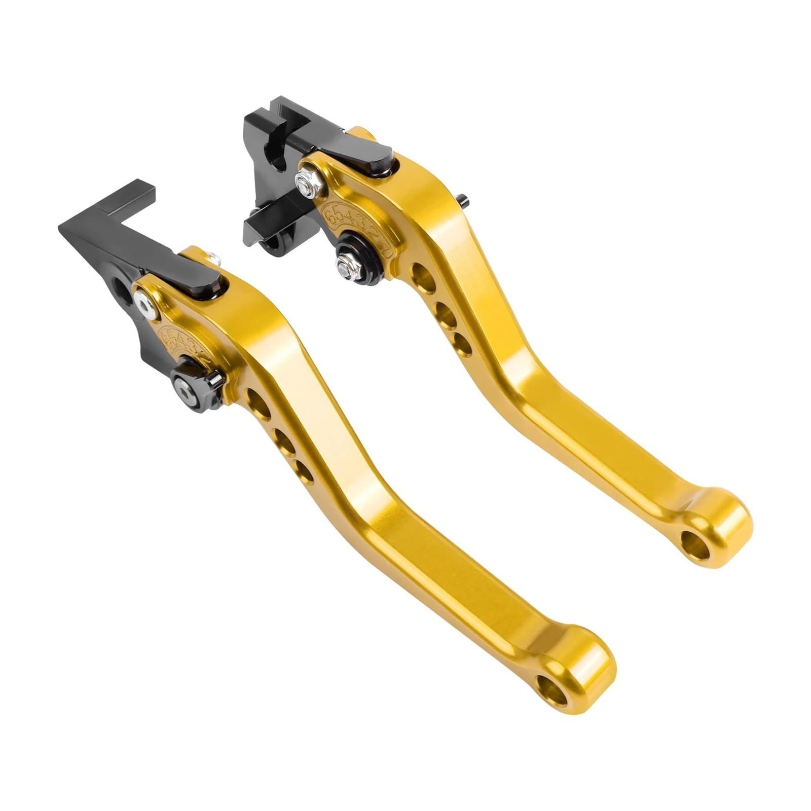 Mrbvhgpkut Short Gold Motorcycle Brake Clutch For Pcx125 Pcx150 Pcx 160 150 125 Pcx160 Adustable Brake Clutch Levers Motorcycle Handles Lever(Short Gold)