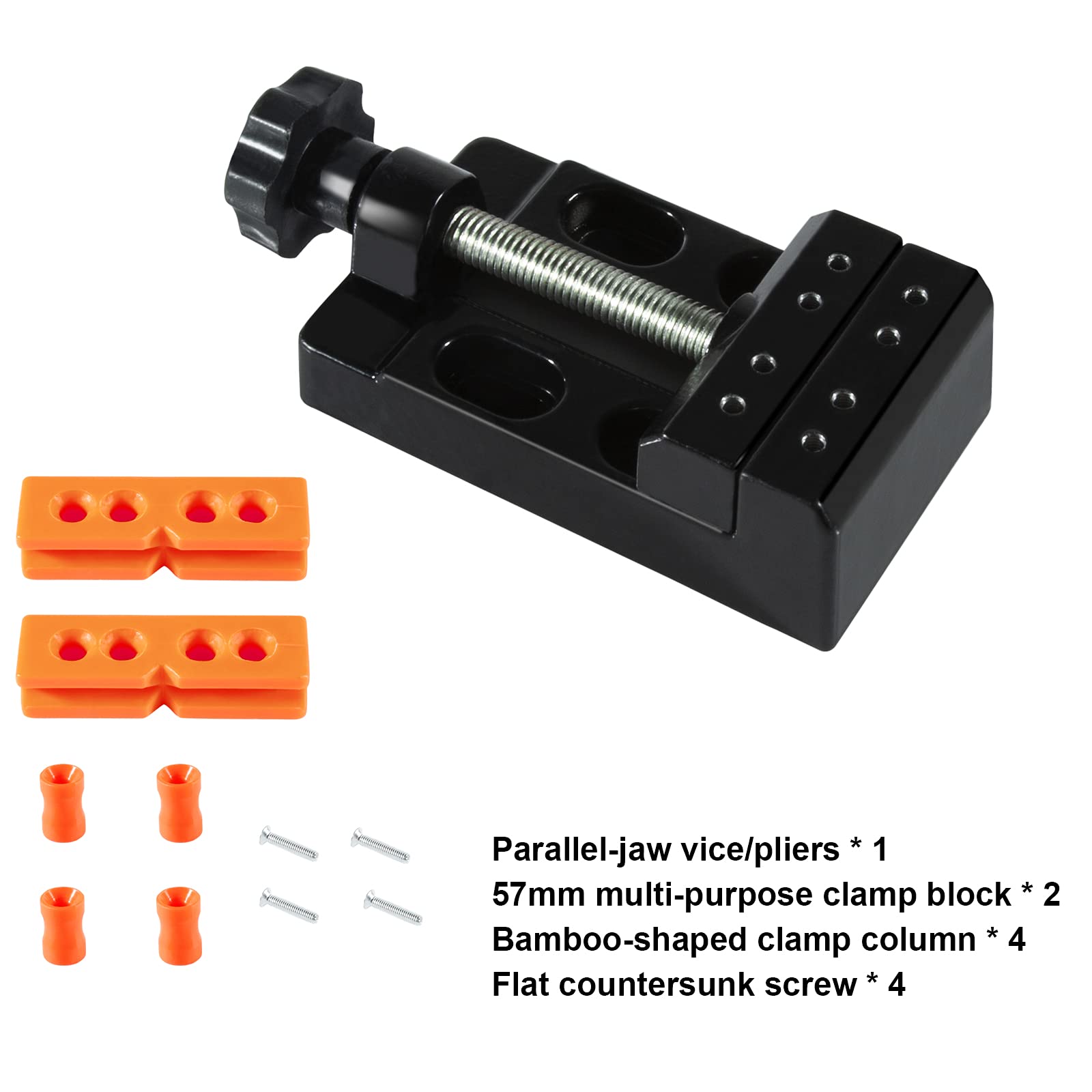 Comius Sharp Uniwersalny mini napinacz, 57 mm, zacisk stołowy, mini wiertarka, imadło, otwór równoległy, imadło, DIY, rzeźba, narzędzie do rzeźbienia biżuterii, zegara
