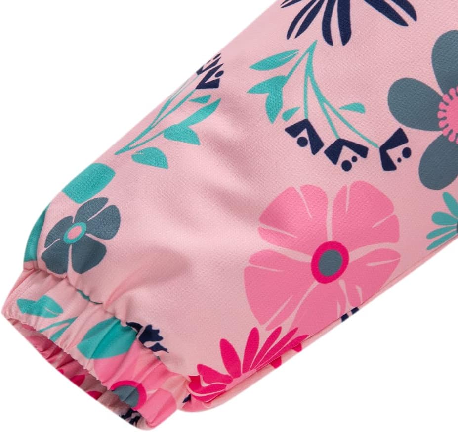 Girls Rain Jacket Kids Hooded Raincoat Windbreaker with Fleece Lining - Image 5