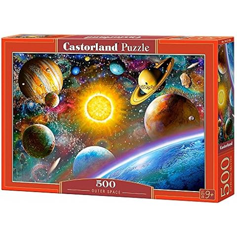Castorland B-52158 Hobby Panoramic Outer Space Jigsaw Puzzle, 500 Pieces Set, Multi Cover