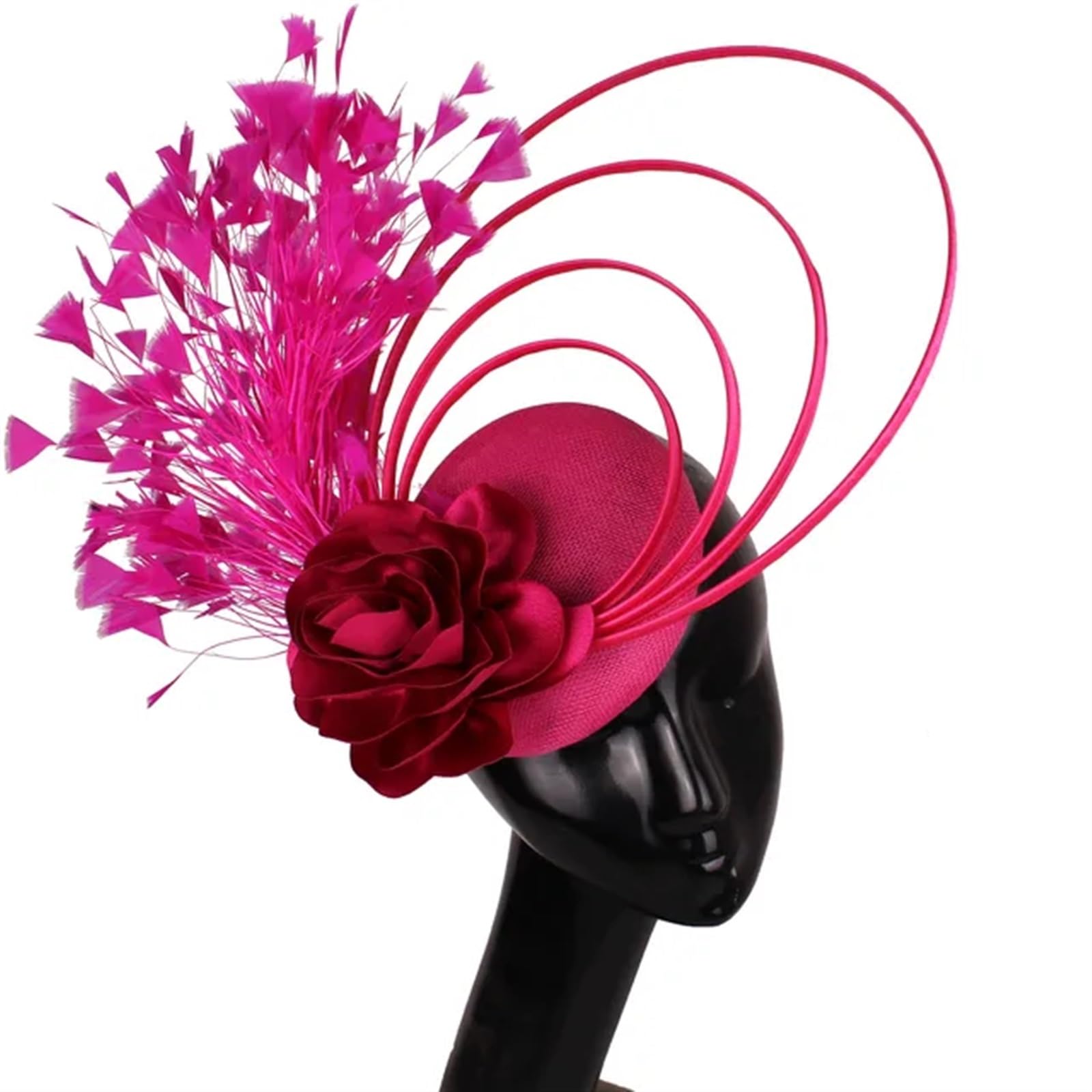 UALXPAO Wedding Hats Race Occasion Fascinator Hats Bowknot Bridal Wedding Church Women Fancy Cocktail Party Multiple Colors for Tea Party,Weddings(Color4)