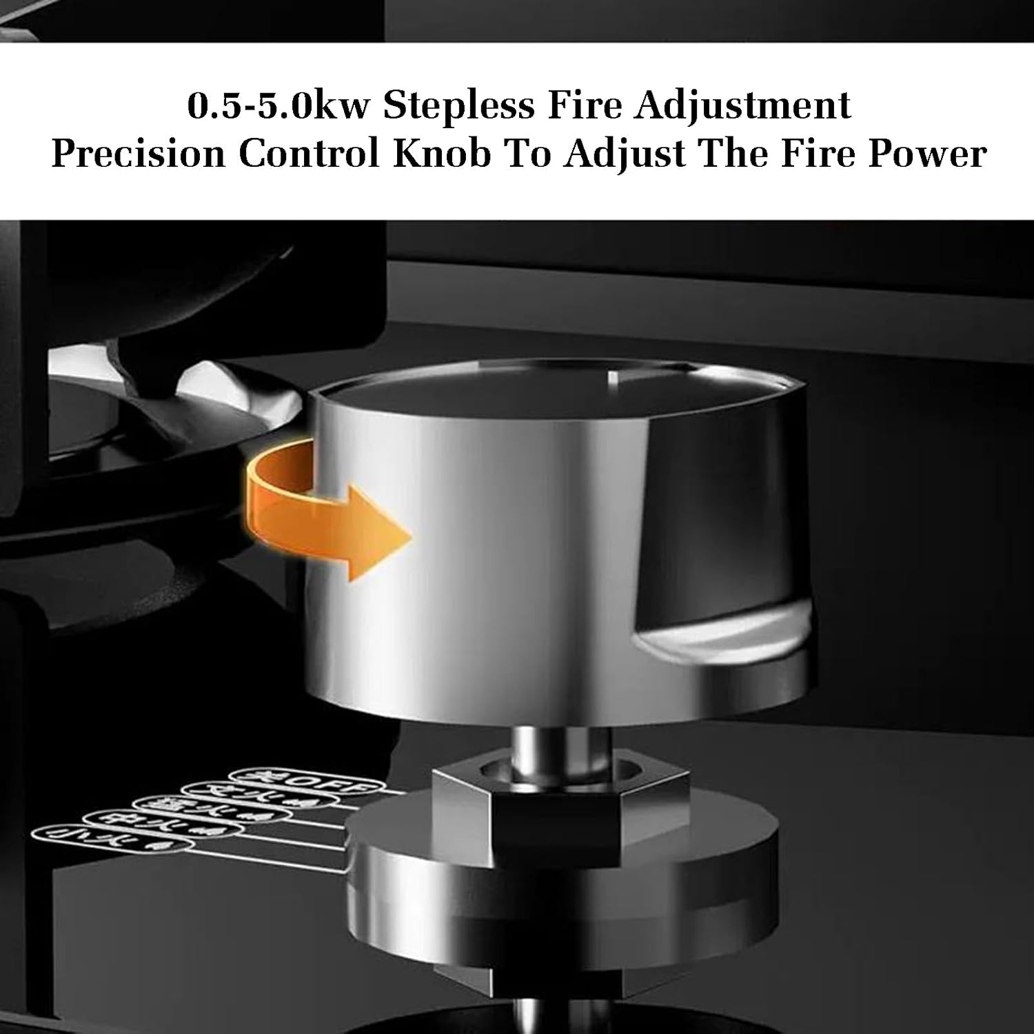 Gas Cooker 2 Burner,4.8KW Kitchen Counter Top Stove,Tempered Glass Cast Iron Pot Holder,with Flameout Protection,for Home Motor Camp(LPG)