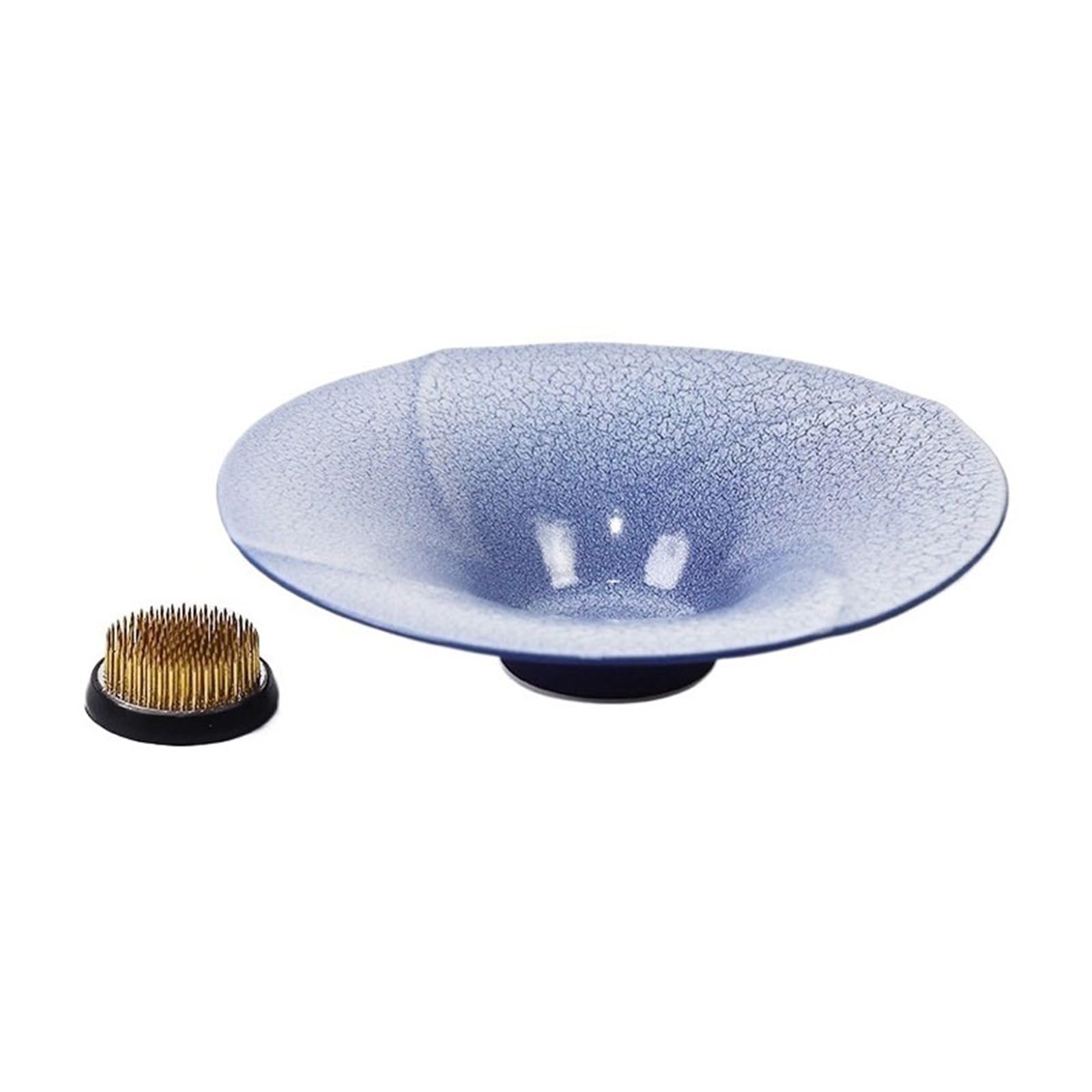 K5C7S3W9D6 plant dish saucer Desktop Imitation Antique Ceramic Drip Tray Flower Arranging Saucer for Indoor Outdoor with Kenzan