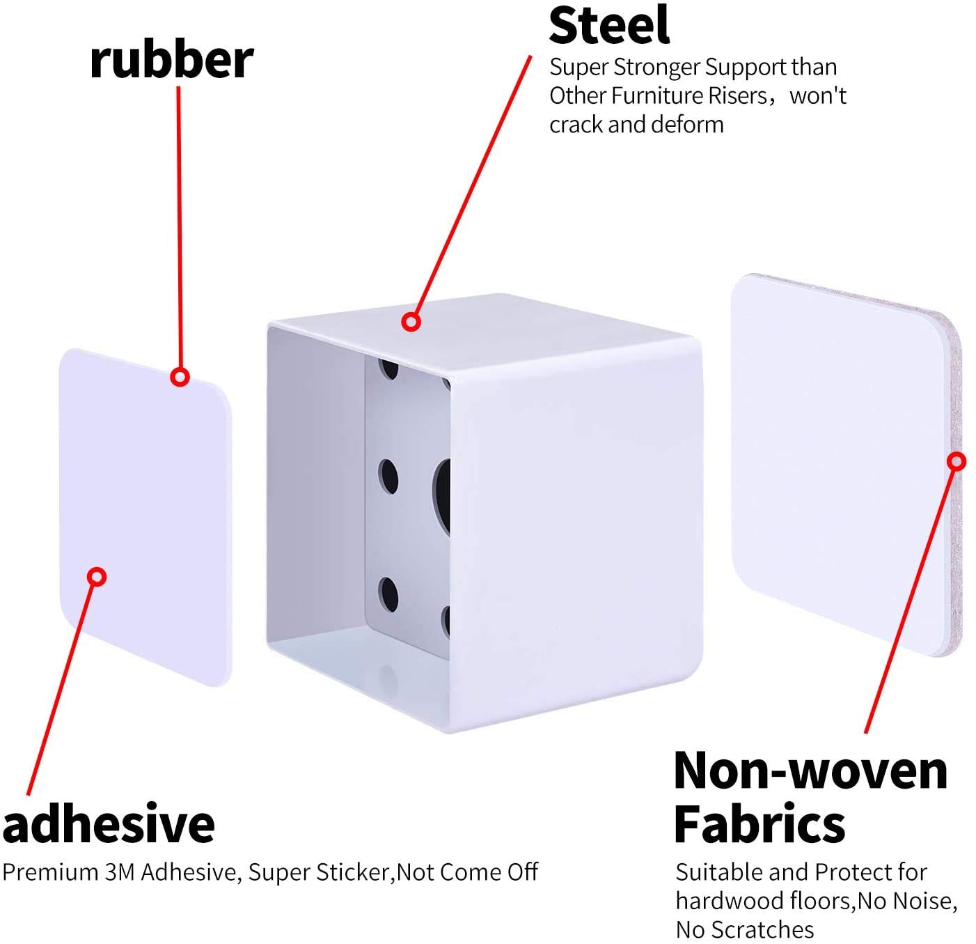 Buy Ezprotekt Bed Risers Heavy Duty Furniture Risers for Sofa Table
