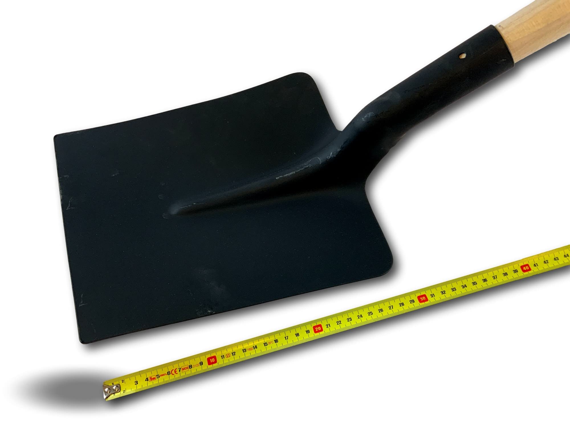 Pelle de terrassier | Manche 110 cm Bois fabriqué en France | Bout carré Acier | Pelle-bêche | Creuser trancher des Racines racler des Surfaces | Outil Jardinage | Kibros PELCARM