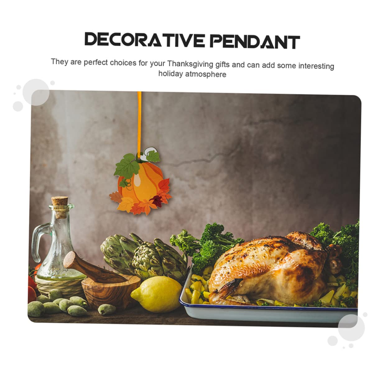 Cabilock 3 Set Ciondolo Di Legno Decorazione Casa Home Decoration Decorazioni Autunnali Ornamenti Autunnali Per Albero Banner Decorazioni Dell'albero Del Ringraziamento 16 Pezzi * 3