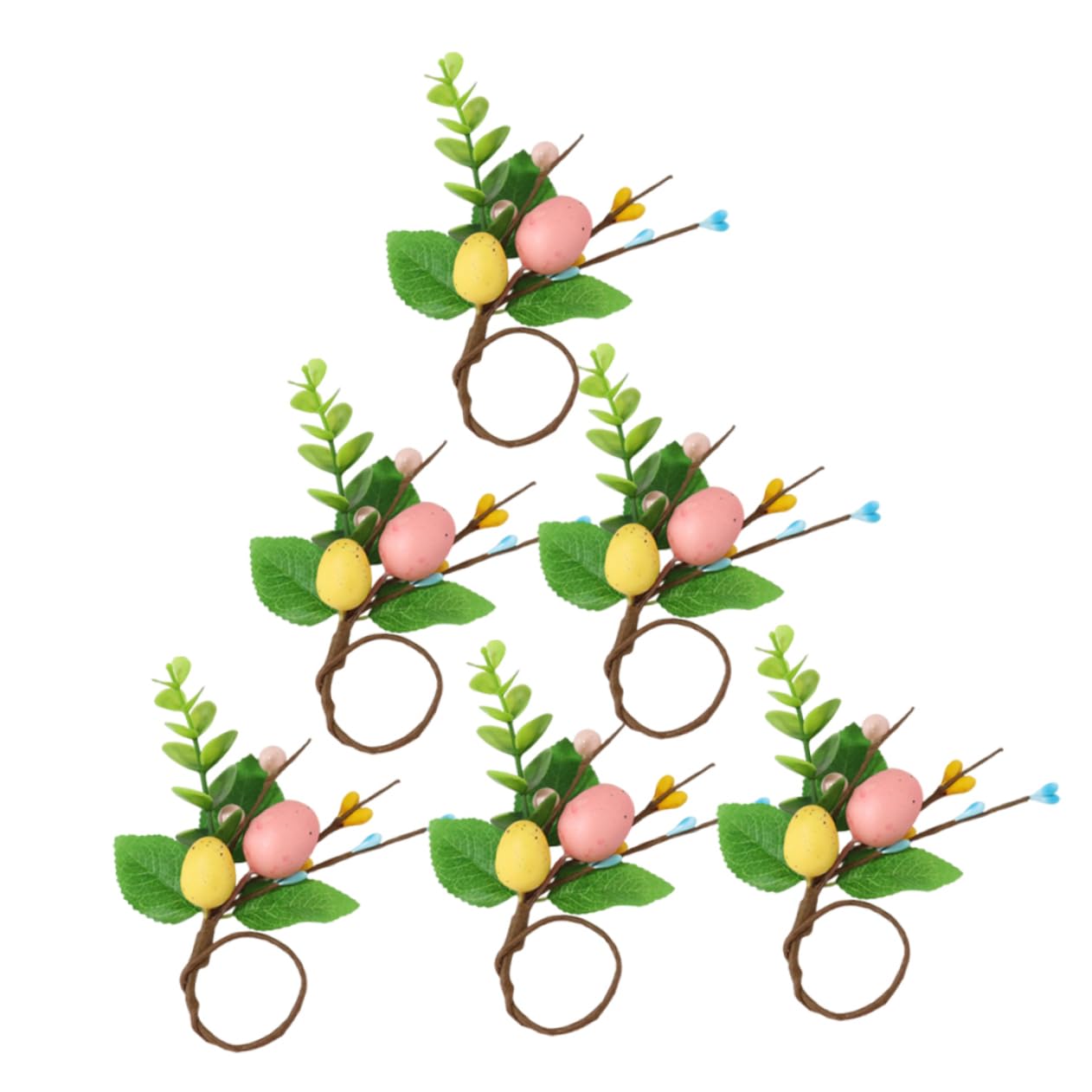 MAGICLULU 24pezzi Portatovaglioli Per Decorativi Per Per Festeggiamenti Primaverili e Festive