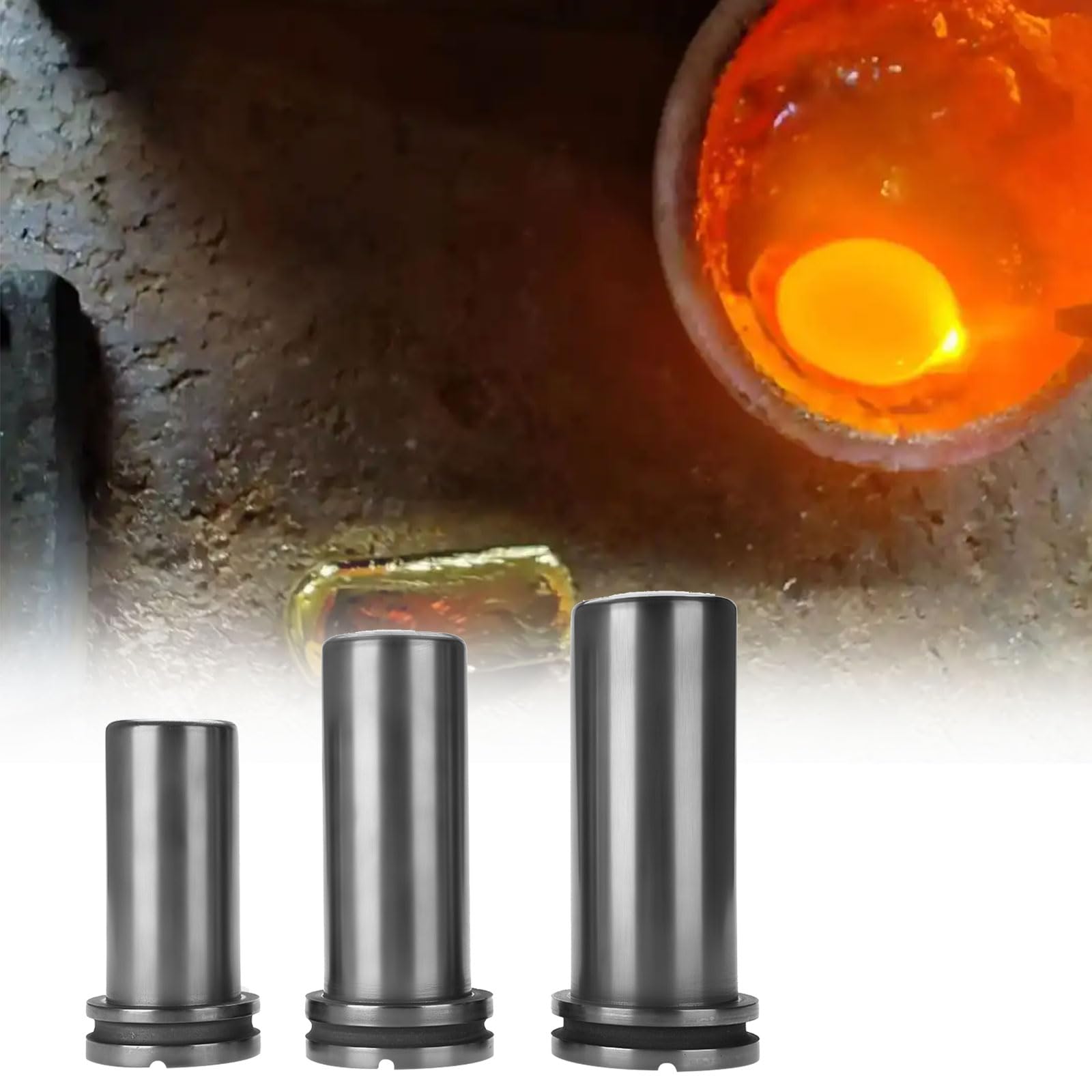 Graphites Crucible 1 kg 2 kg 3 kg Schmelzbarrenform aus Messing Aluminium Schmuckguss Elektro-Goldguss