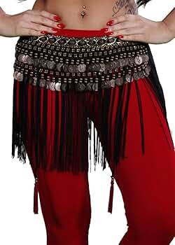 Amazon.com: Belly Dance Tribal Belt with Fringe | Tribal