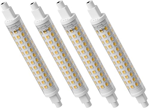 Miniatura 6 de Bombilla LED R7S de 10 W, luz de inundación regulable tipo J de doble extremo (equivalente a 100 W halógeno T3), tamaño 4.65-0.59-0.59 pulgadas, 120