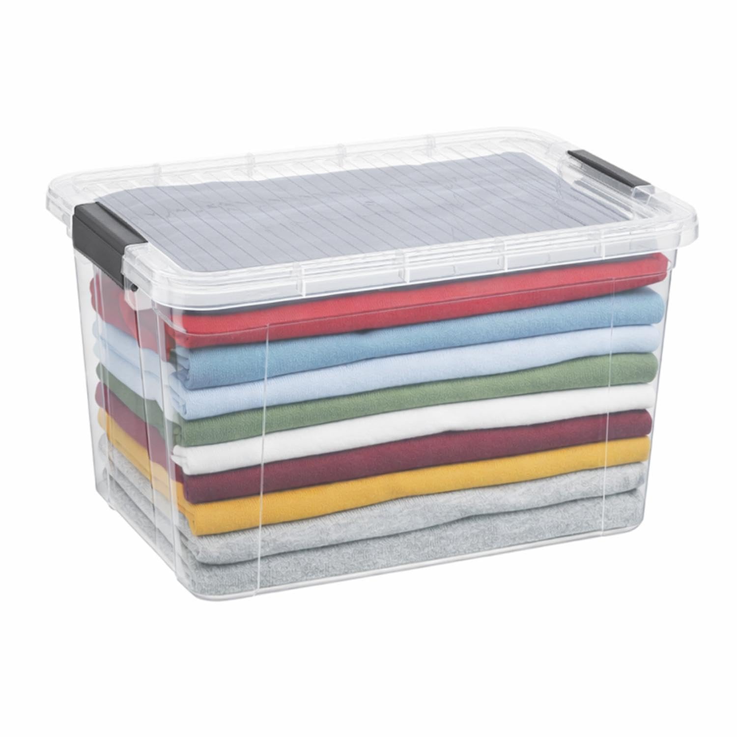 Superio 14.7 Quart Clear Plastic Storage Boxes with Lids, Stackable Organizer Containers, BPA-Free Storage Bins for Home, Office, School &amp; Dorm, 1 Pack
