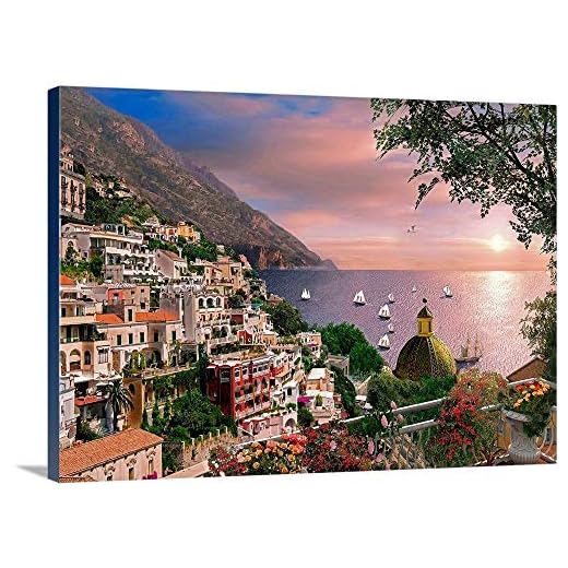 GREATBIGCANVAS Positano Canvas Wall Art Print, 48"x35"x1.5"