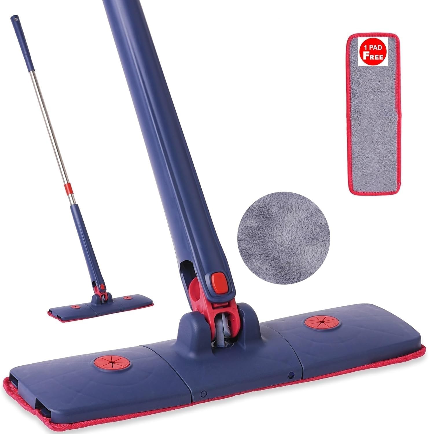 Floor Cleaning Mop || Flat Standing || Microfiber ||Magic Floor Cleaning || Home Hands Free || Squeeze Mop 360 Degree || for Hardwood || Laminate Floor || (Cleaning Mop) (B0D4DNQGM3) Amazon Price History, Amazon Price Tracker