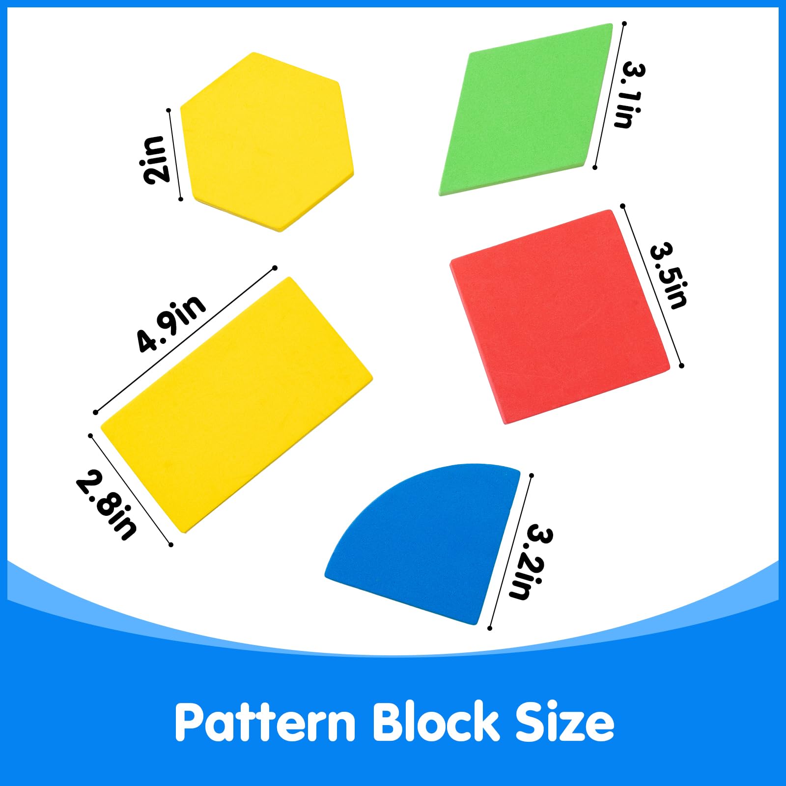 Math Magnetic Shape Snapklik.com : Large Shape Magnets - Giant Magnetic Pattern Blocks ...