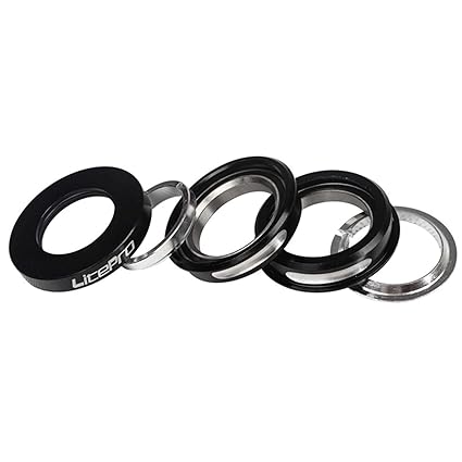 OFKLADE Bicycle Headset Threaded Bearing MTB Bike Bowl 44mm Black