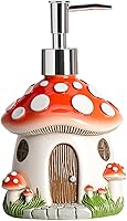 Vista 1 de Dispensador de jabón en forma de hongo de resina con bomba de plástico, botella de jabón de loción corporal, dispensador de jabón de manos
