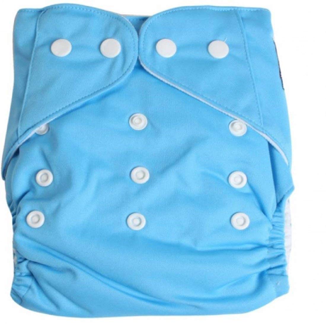 Ineffable Baby's Reusable Cotton Washable Cloth Diaper (Blue, One Size) (Assorted Colours)
