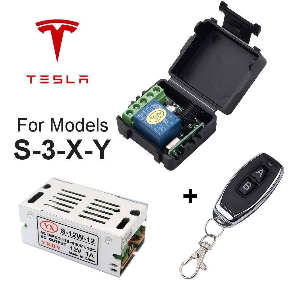 Relè Temporizzato 1 sec 433Mhz Homelink Tesla S 3 X Y (PSU 230V-12V)