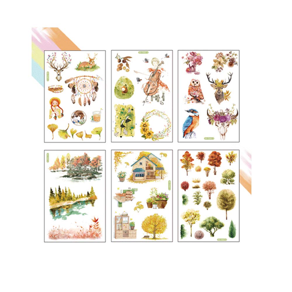 Carta da parati fiori e uccelli natura vintage e adesivi murali