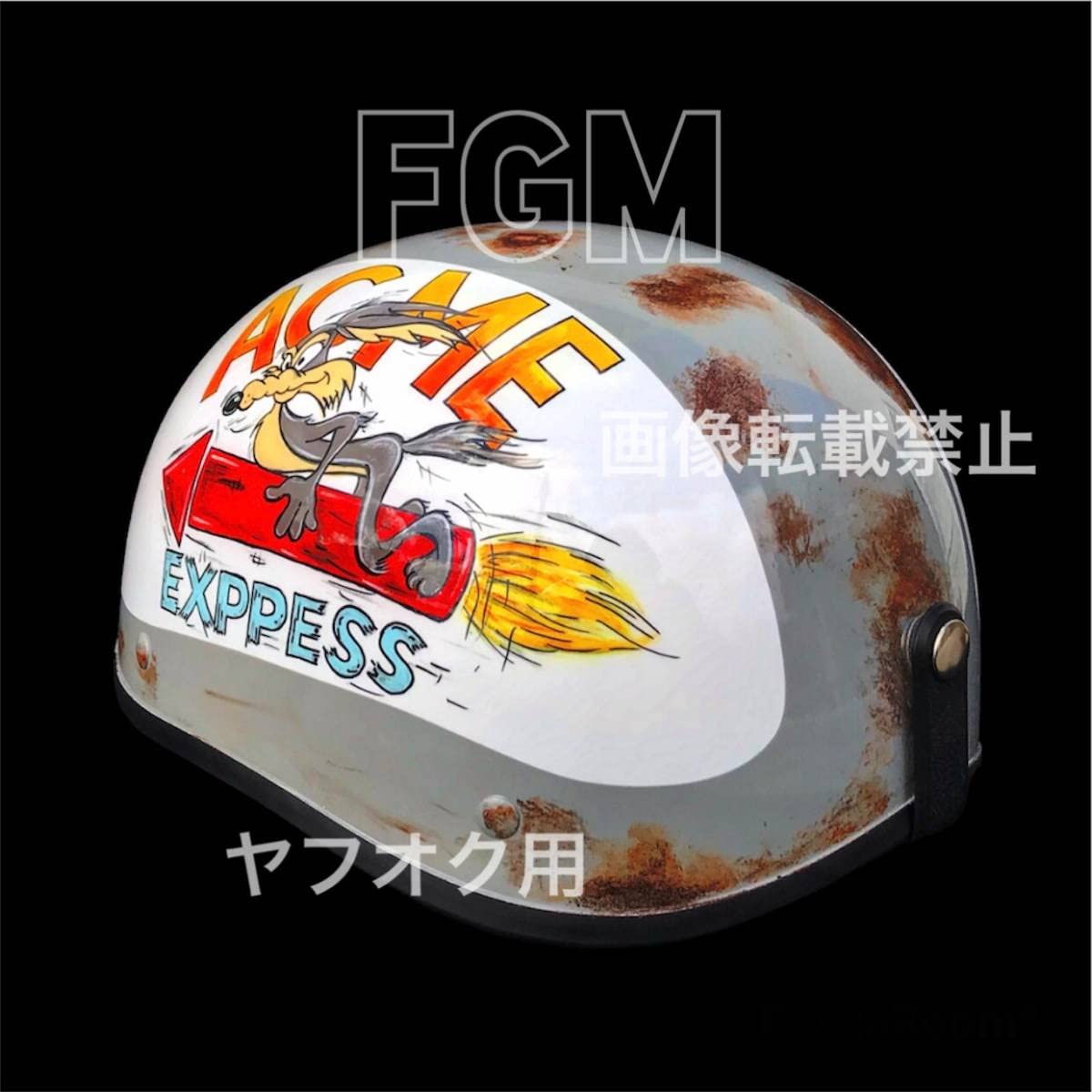 カスタムペイントヘルメット半キャップモンスターエナジーbmxコルク半  