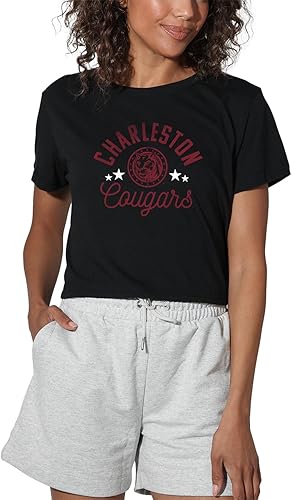 Miniatura 9 de Colección oficial de camisetas con diseño de mascota desgastada para mujer, color negro