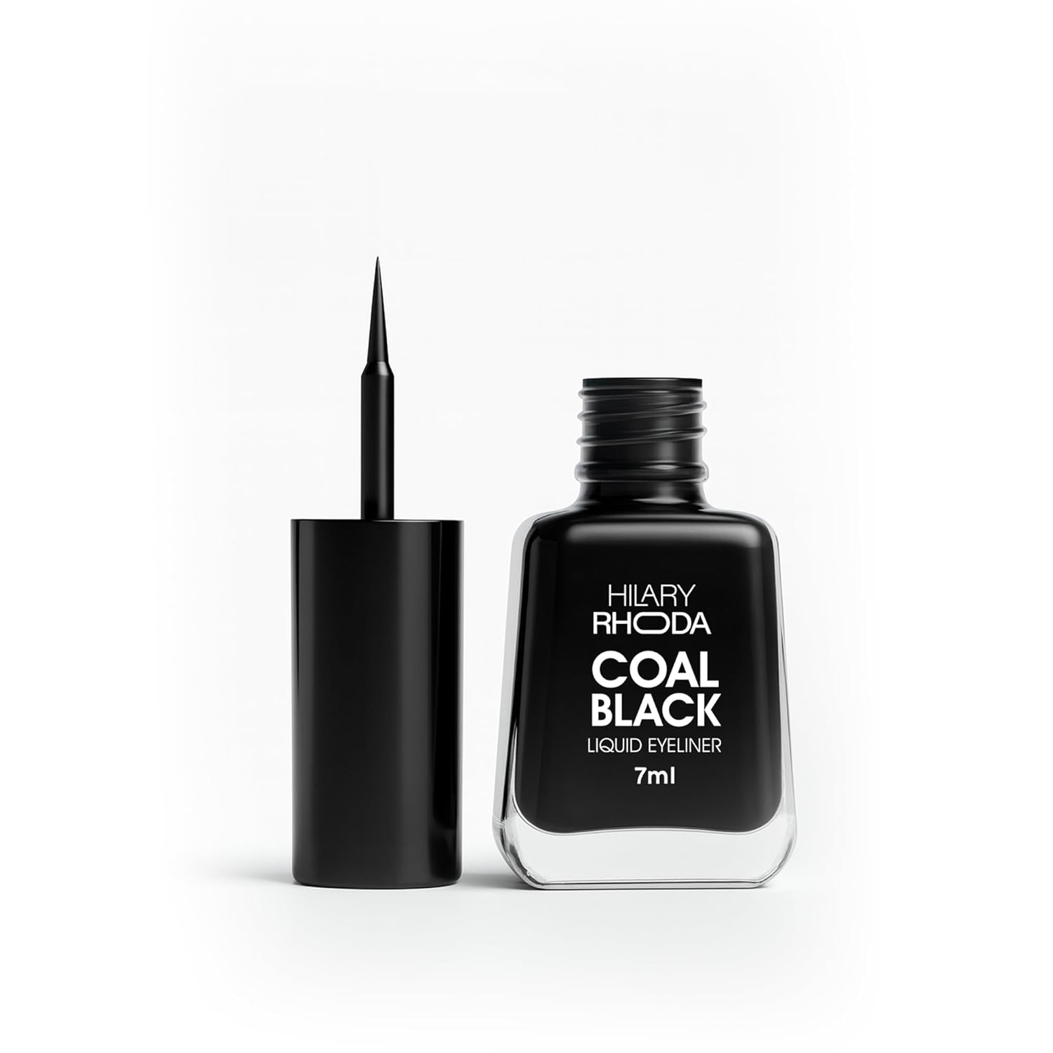 Hilary Rhoda Coal Black Liquid Eyeliner | Smudge-Proof & Waterproof Eyeliner for Women | Glossy Finish & Long Lasting | Hi