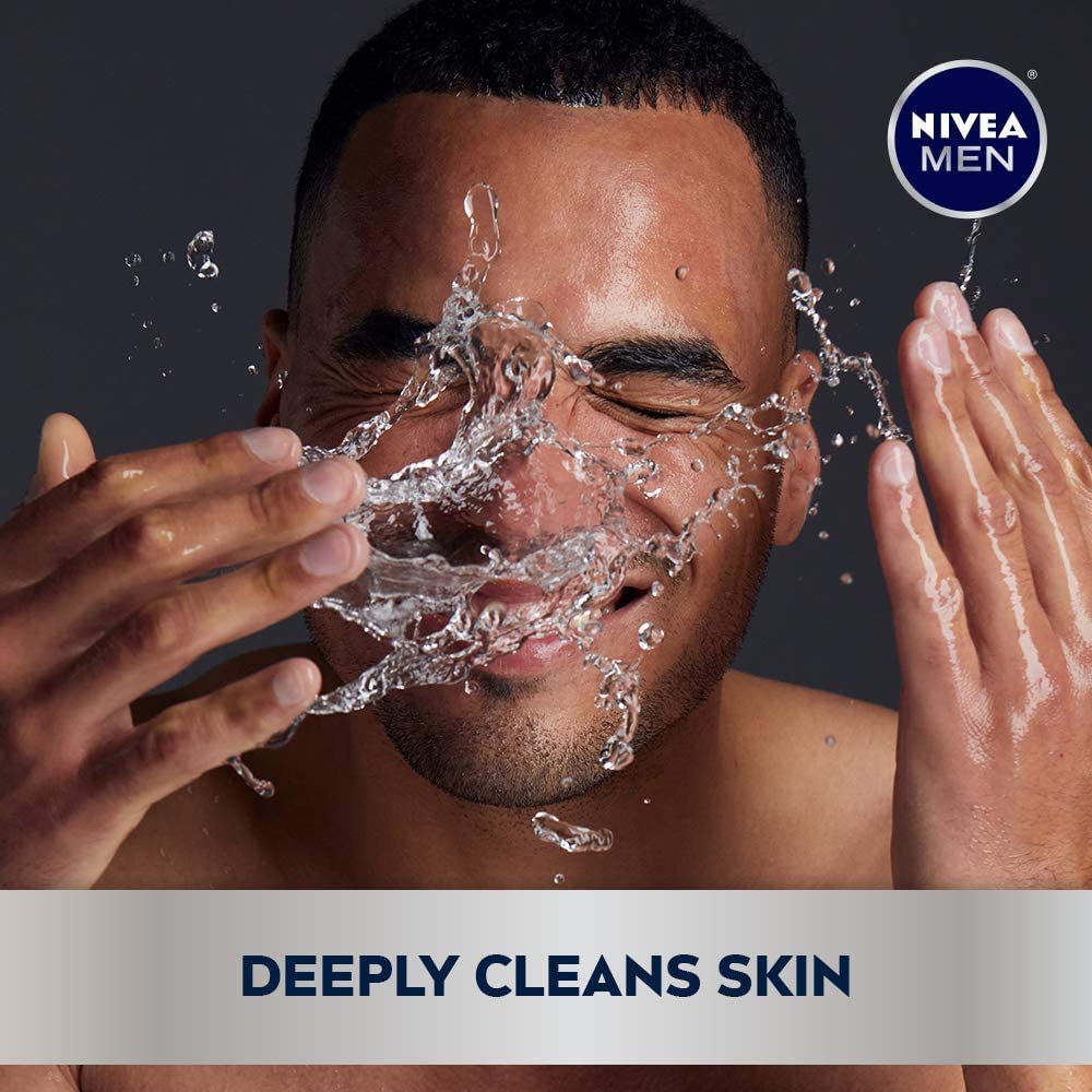 Nivea Men for Moisturizing Face Wash, original, 5 Fl Oz (Pack of 2)