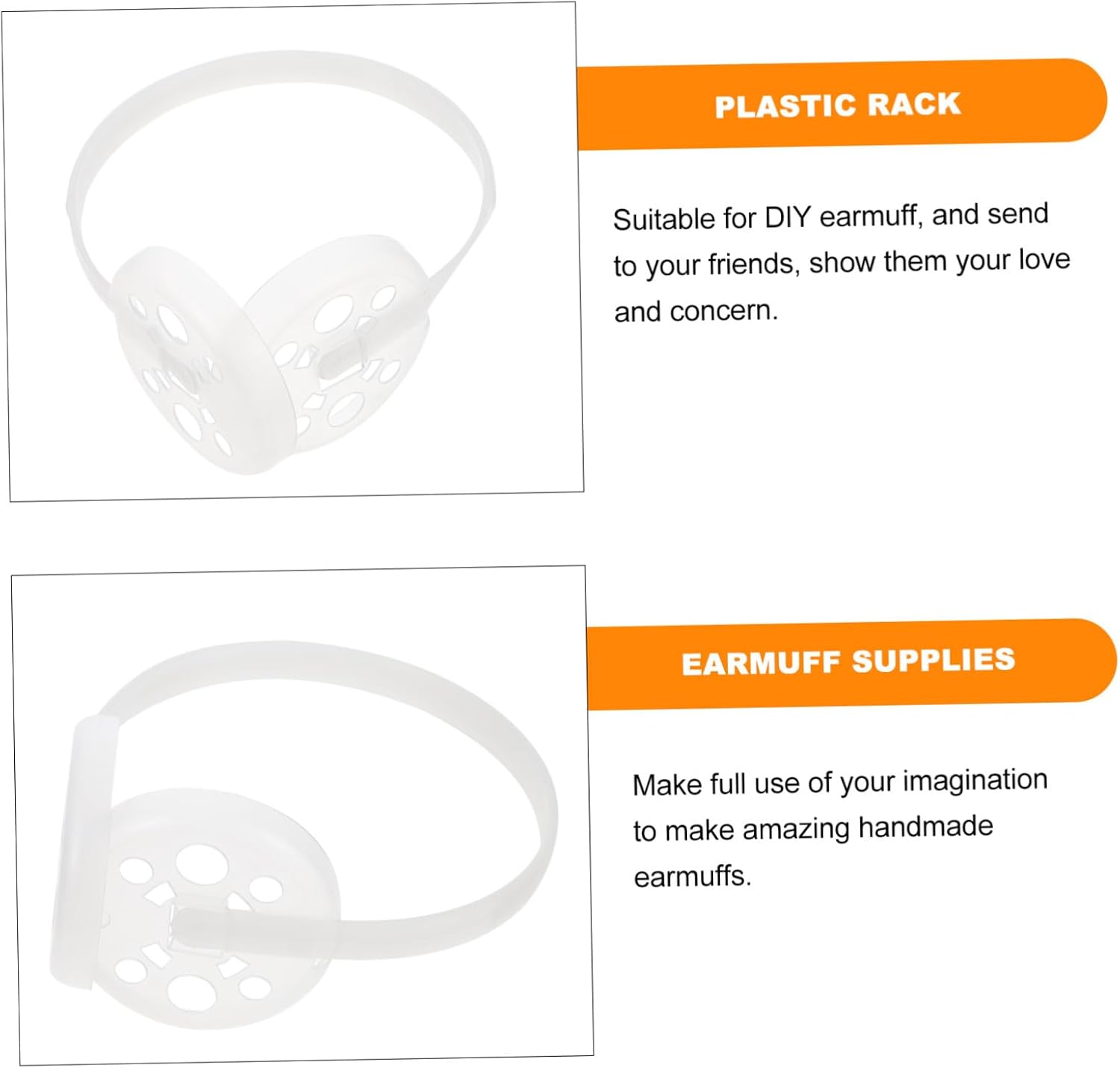 4Pcs Warm Earmuff Diy Frame Inner Rack Earmuff Supplies for Custom Ear Muff Creation and Winter Accessories image 4