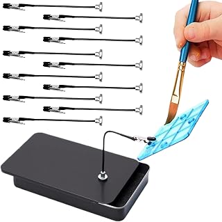 Painting Stand Base Alligator Clips Bendable Secure Magnetic | Model Cars Painting Stand Base for Card Photo Memo Airbrush Spray Craft Projects Coloring