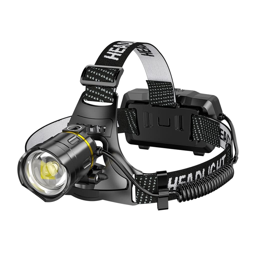 OYYMTE Headlamp Strong Light Rechargeable Head-Mounted Outdoor Flashlight Night Fishing Long Life LED Miner's Lamp Headlamp