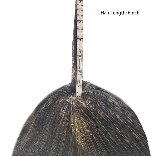 Miniatura 214 de Ultra Thin Skin Mens Toupee Real Human Hair Replacement System Toupee For Men Hair Pieces 8x10Inch Hair Pieces For Men Hair Prosthesis V-Loop 90%