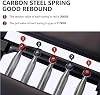 Pilates Reformer Foldable Machine Adjustable 5 Latex Elastic Ropes, Multifunctional Folding Yoga Bed for Home and Gym,Core Workout Equipment,Black