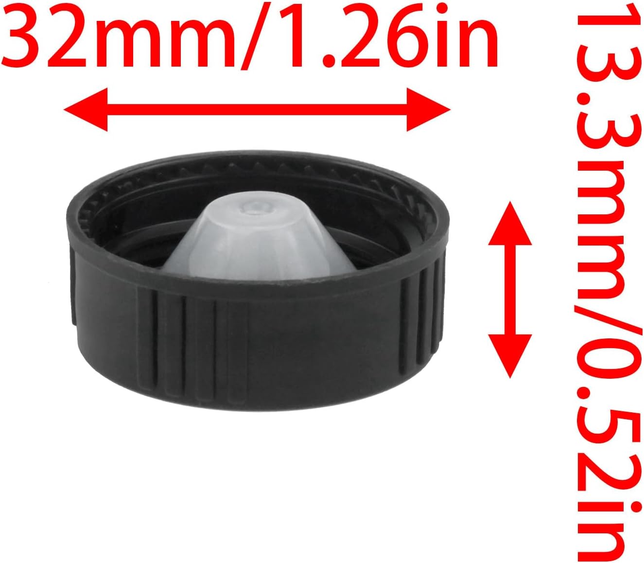Phenolic Resin Cover 28mm Black Polyethylene Seal Screw Cap For Daily Chemicals, Food Bottles