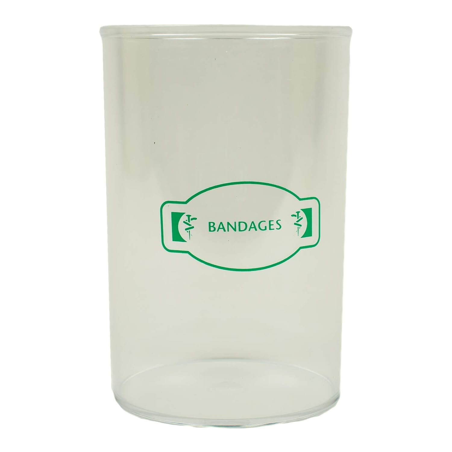 Clinton Acrylic Sundry Jar, Labeled, Set of 5 Jars