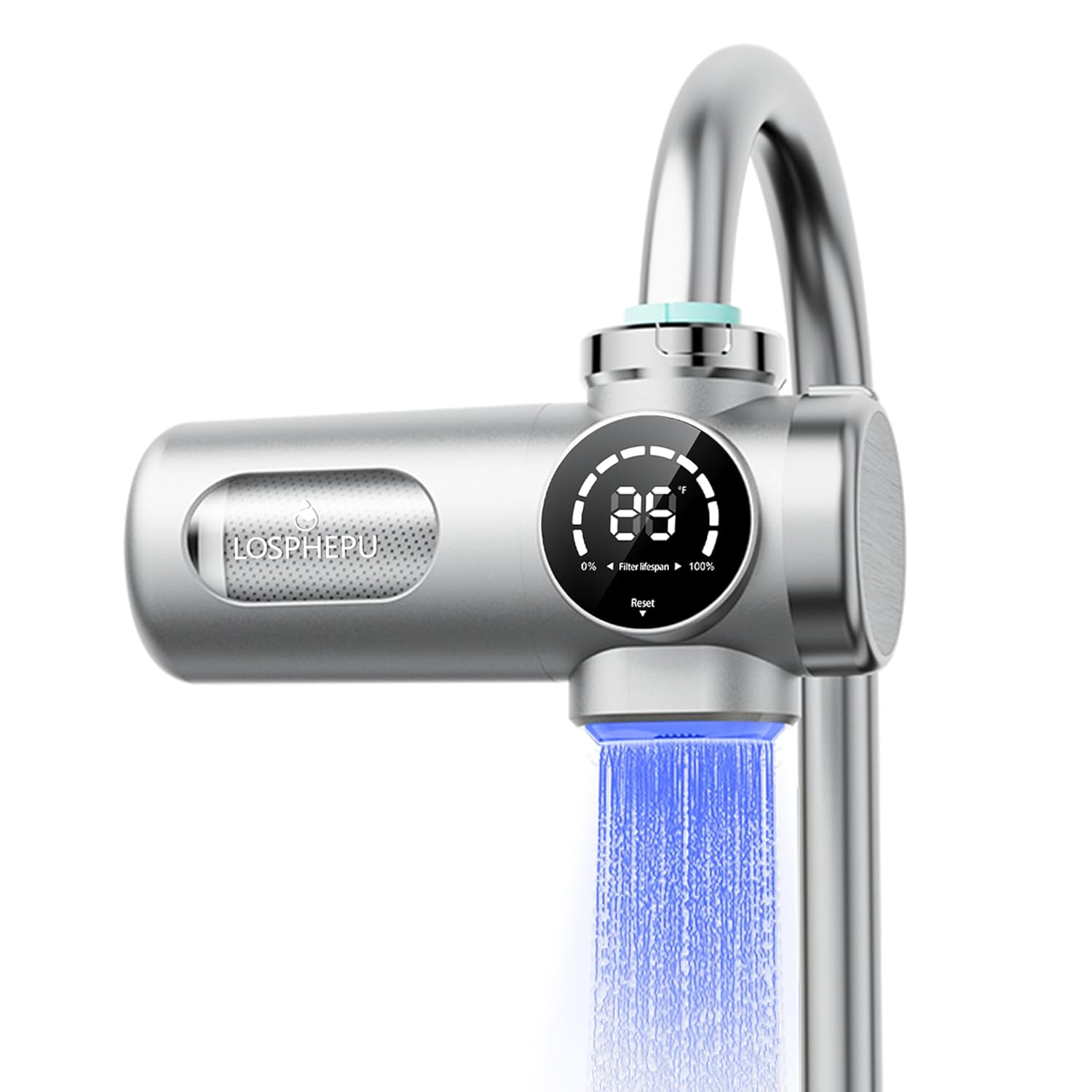 Digital Display Five-Level ultrafiltration Kitchen Faucet Water Purifier - Easy to Install, Reduce Chlorine and Odor, Remove Rust, Scale, Heavy Metals, and Realize Direct Drinking of tap Water