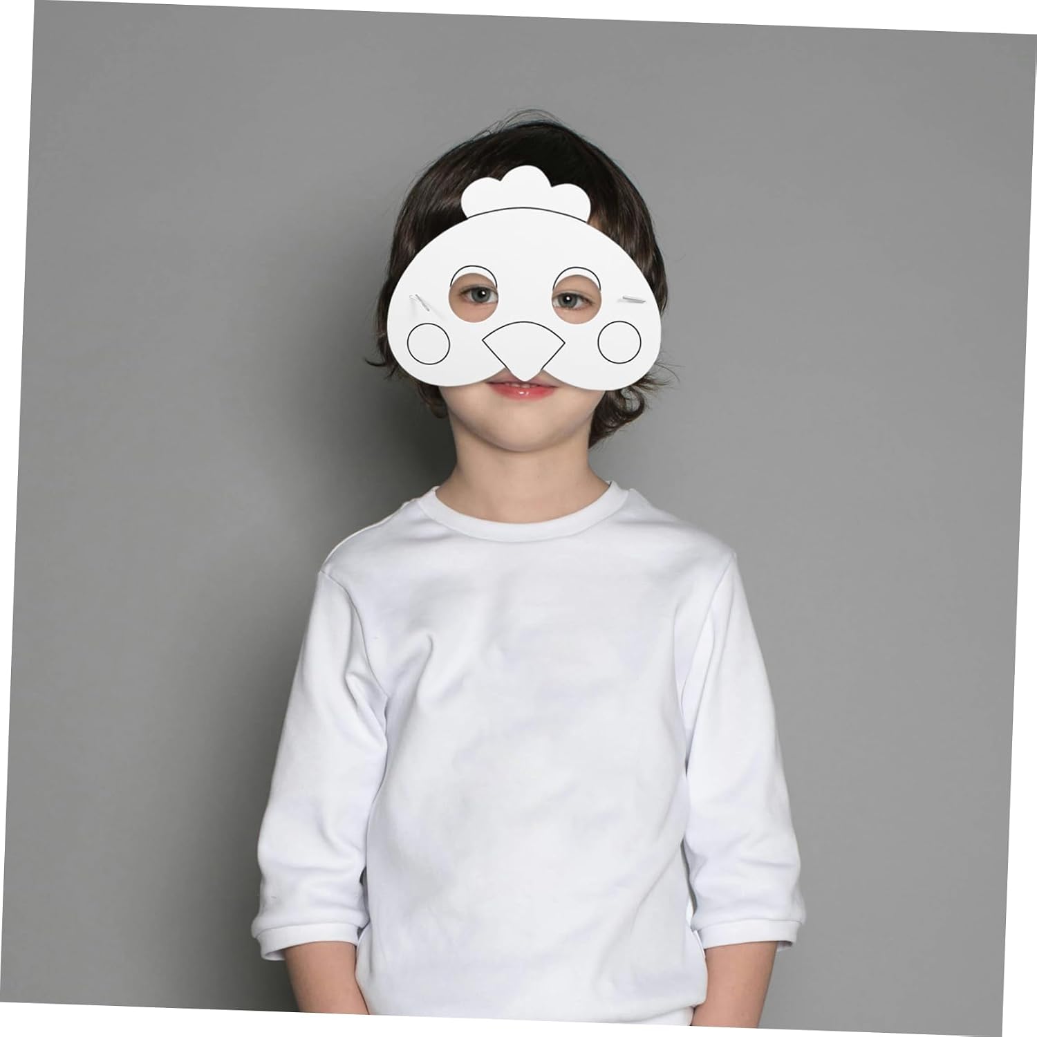 Levemolo 12pcs Animal Masks for Unpainted Graffiti Painting Masks for Birthday Party and Cosplay Craftsmanship for Creative Fun