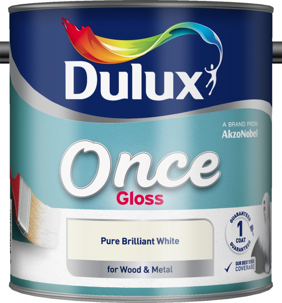 DuluxOnce Gloss 2.5L Pure Brilliant White (546958)