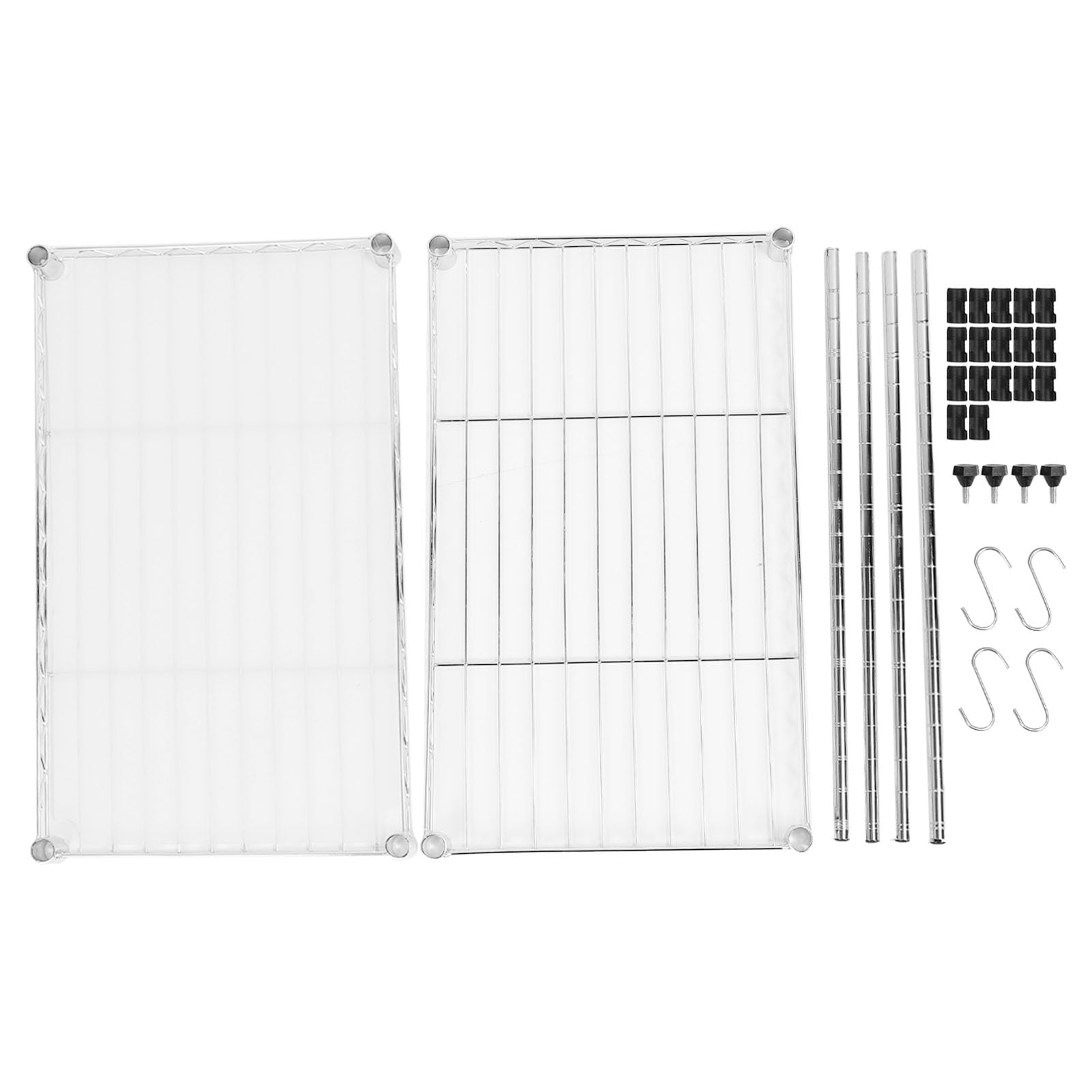 Étagère micro-ondes double couche extensible avec 32 crochets pour un comptoir de cuisine ordonné