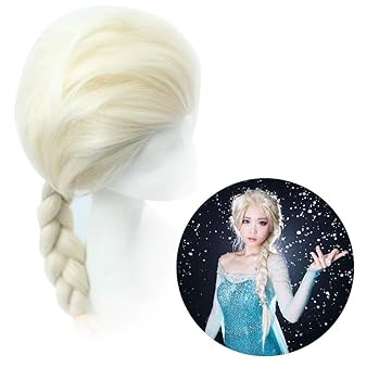 Dハロ　エルサ　三つ編み　￼ウィッグ　￼コスプレ Dハロ エルサ 三つ編み ￼ウィッグ ￼コスプレ 氷エルサ