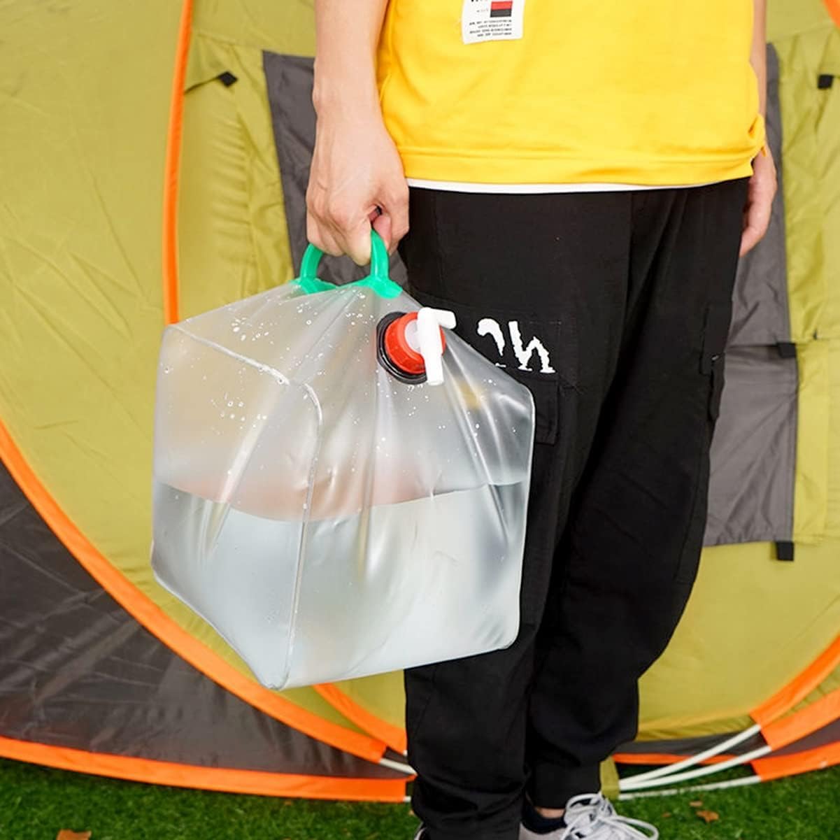 PICHET DE STOCKAGE d'eau de camping, support d'eau pliable, seau d'eau
