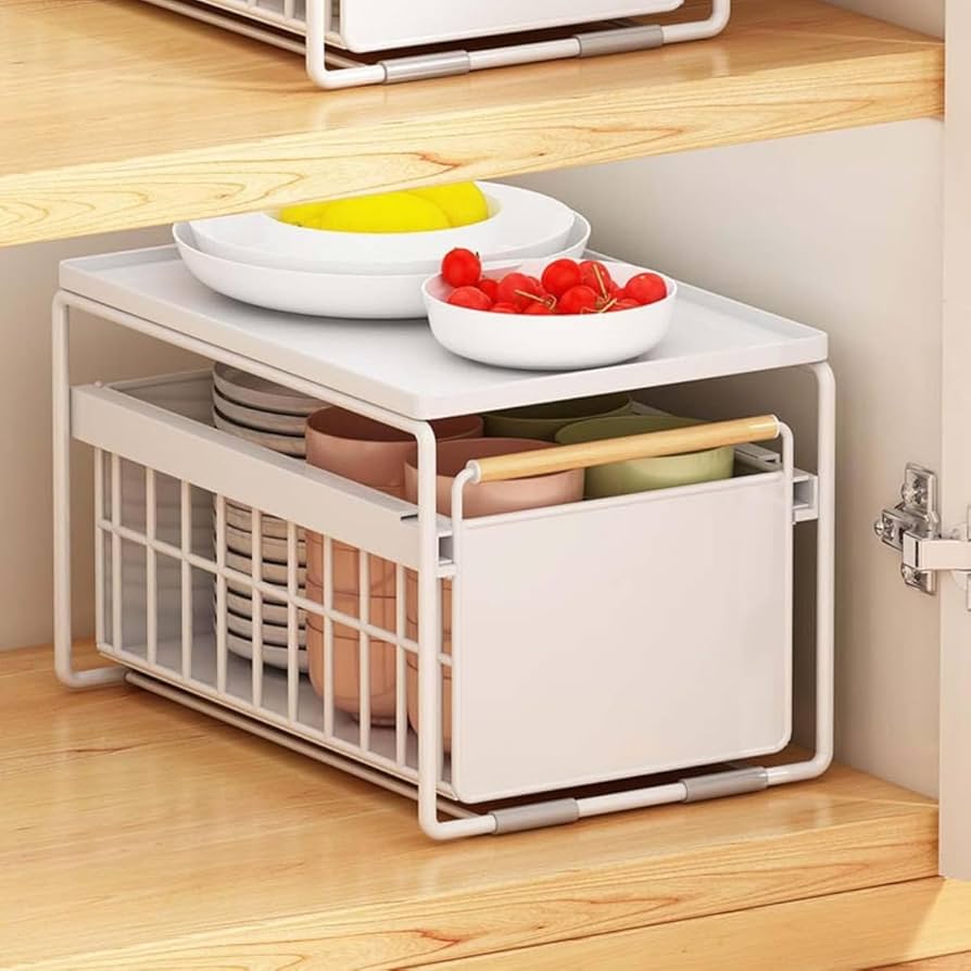 Amazon.co.jp: Geyaziu シンク下 収納 スライドラック 棚2段