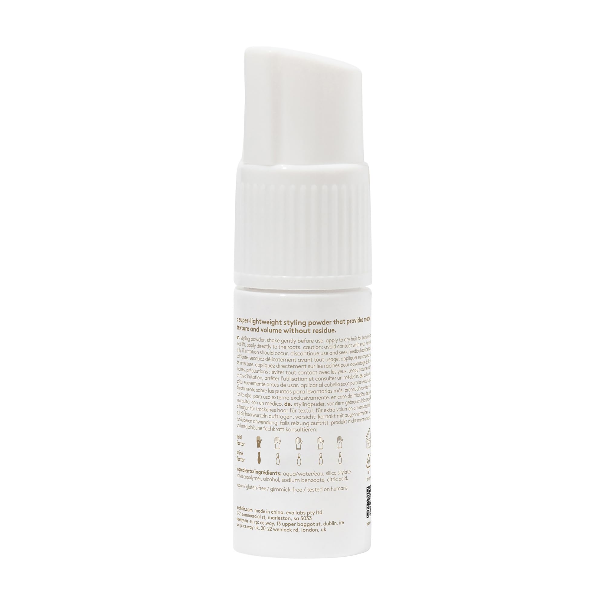 Evo Styling-Puder Haze, Haarpuder für mehr Volumen und Textur, Volumen-Puder für mattes Finish, Ansatz Puder feines und kraftloses Haar, vegan, ohne Sulfate, 50ml