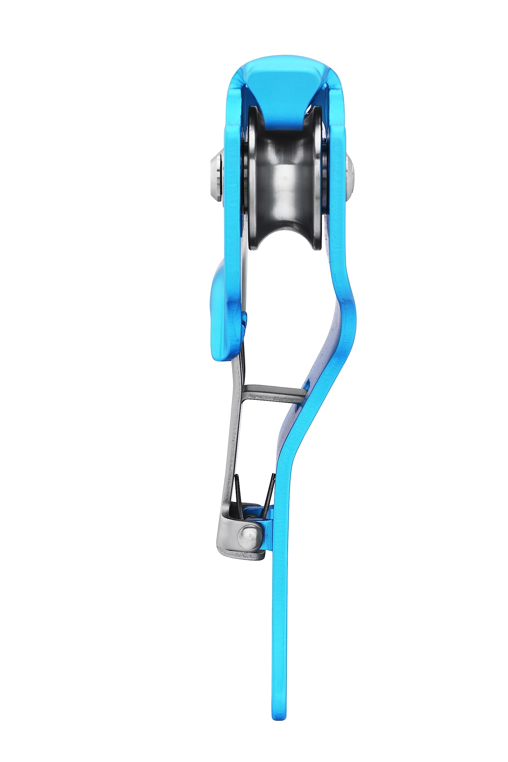 KAILAS Polea de escalada de rescate CE UIAA, doble polea de cuerda de 28 kN móvil micro ligera de acero de aluminio resistente (1, azul, 1)