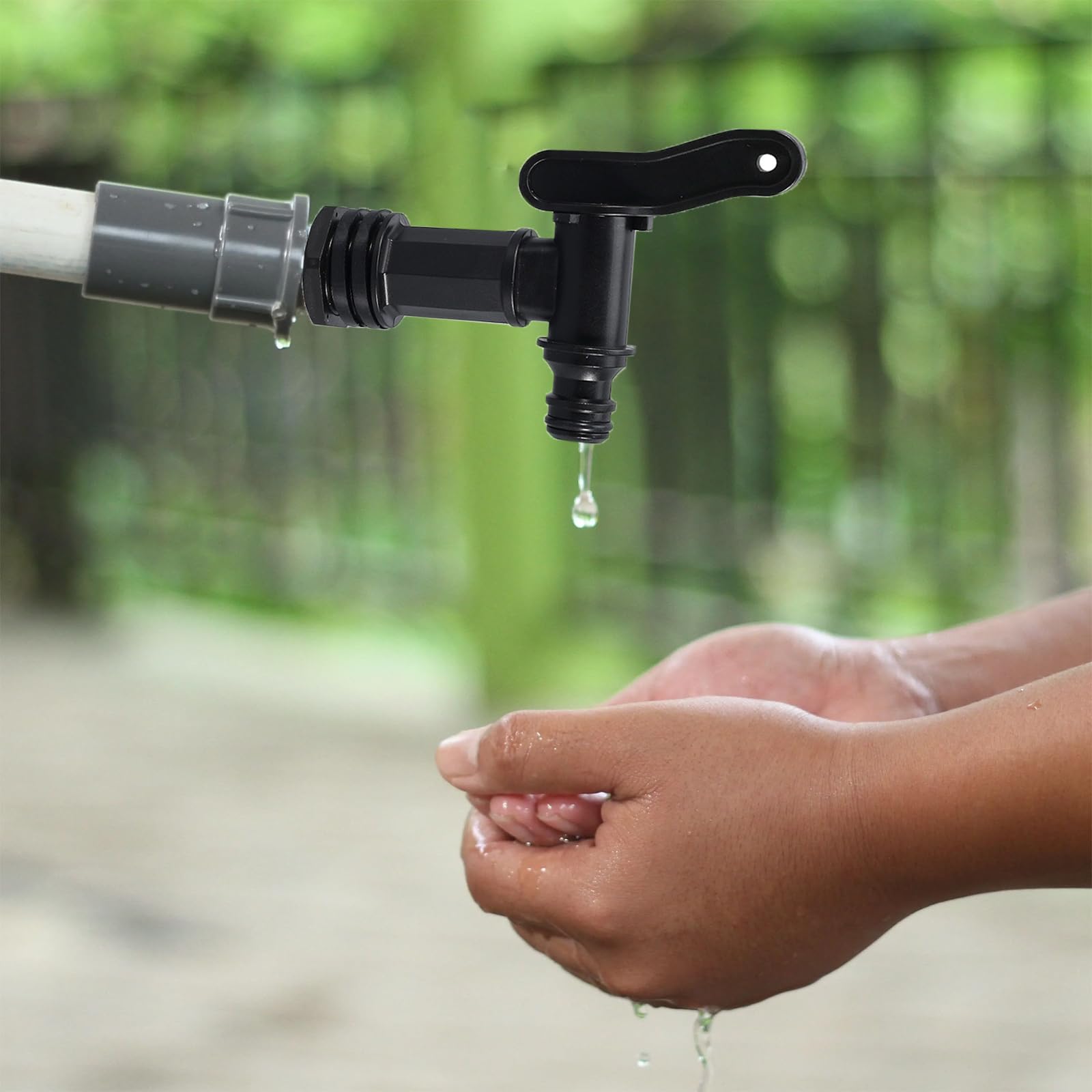 Lot De 2 Robinets 3/4 Pouce Pour Tonneau Eau De Pluie - Plastique Robuste Avec Joints, Idéal Récupérateur Jardin Arrosage Facile
