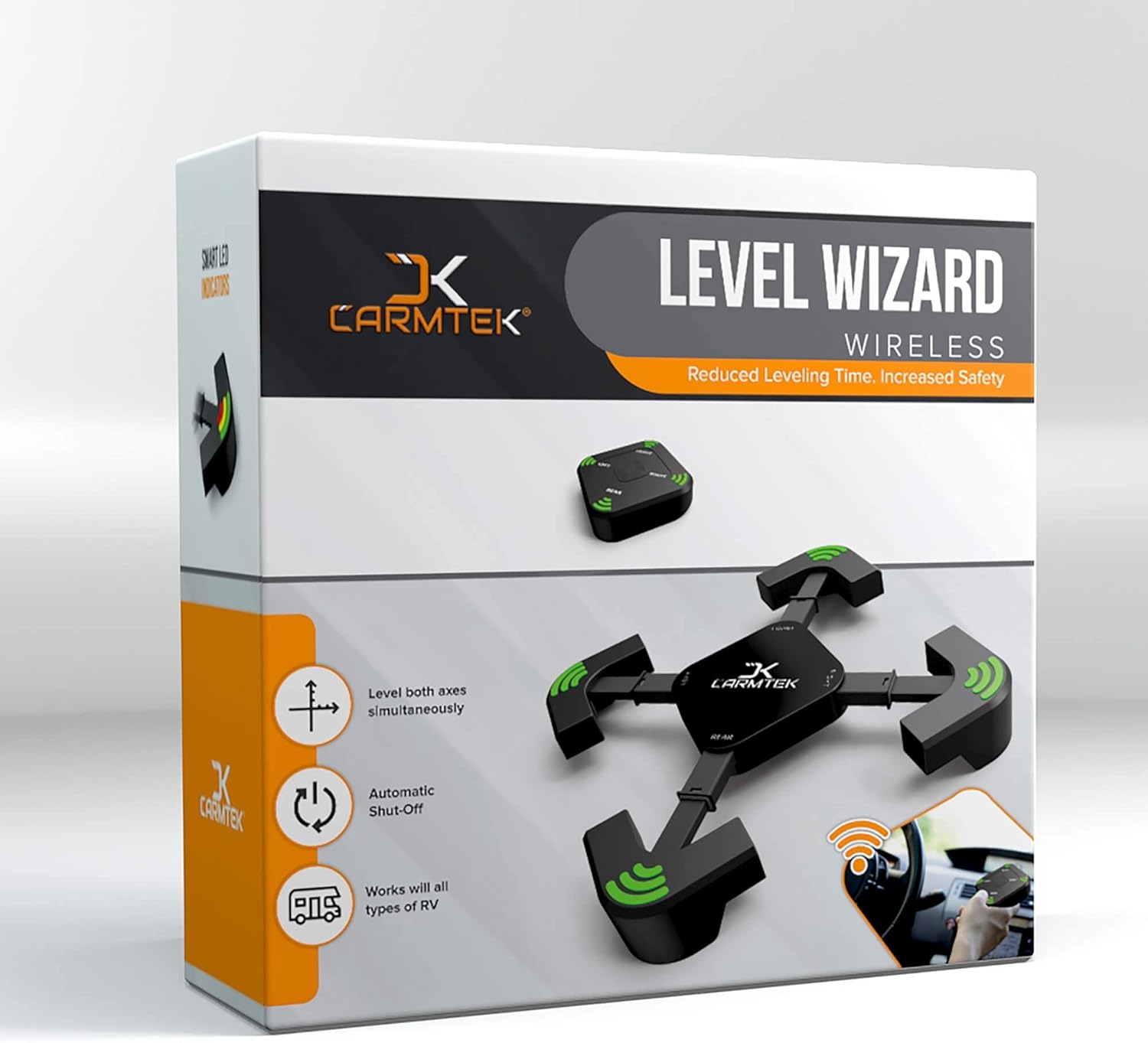 Buy CARMTEK Level Wizard Wireless RV Leveling System 2022 Camper