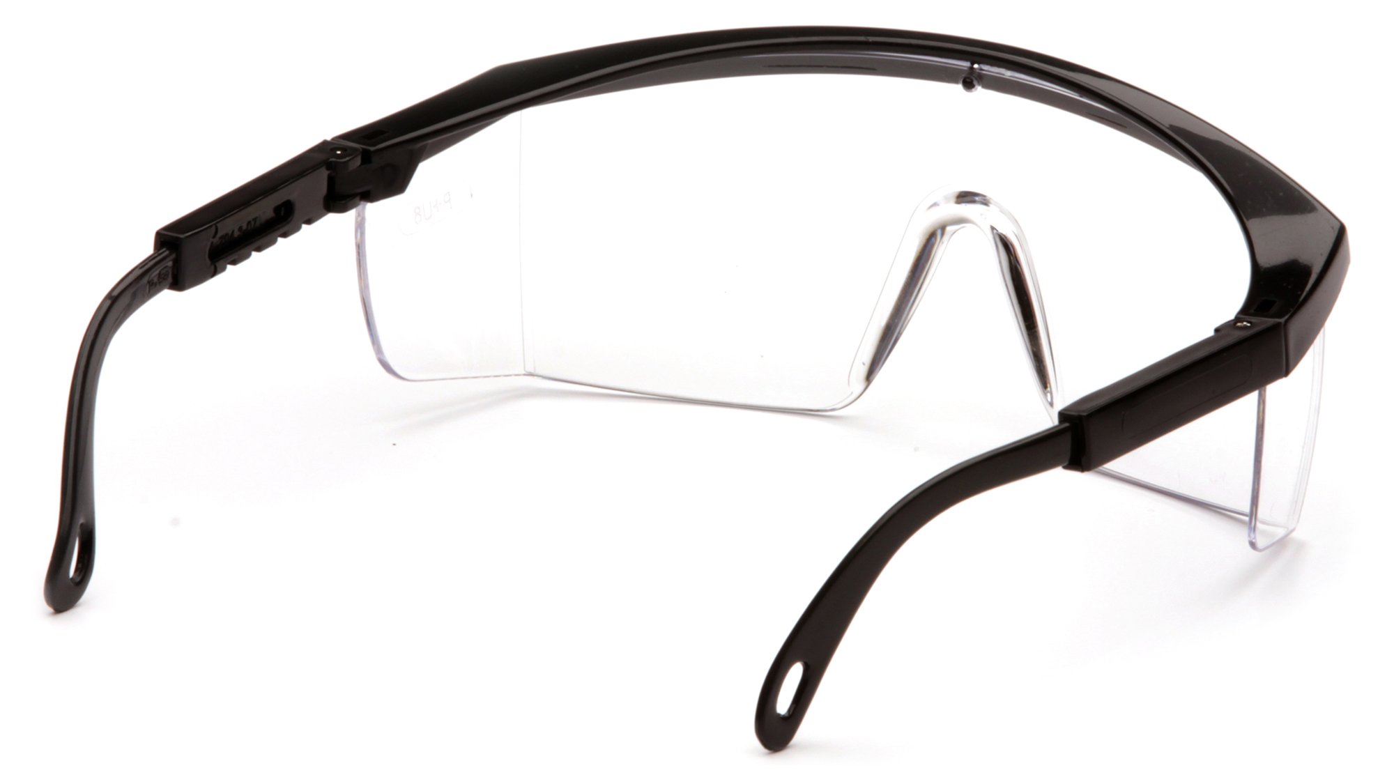 Pyramex SB410S Integra - Gafas de seguridad (12 pares, montura negra con lente transparente)