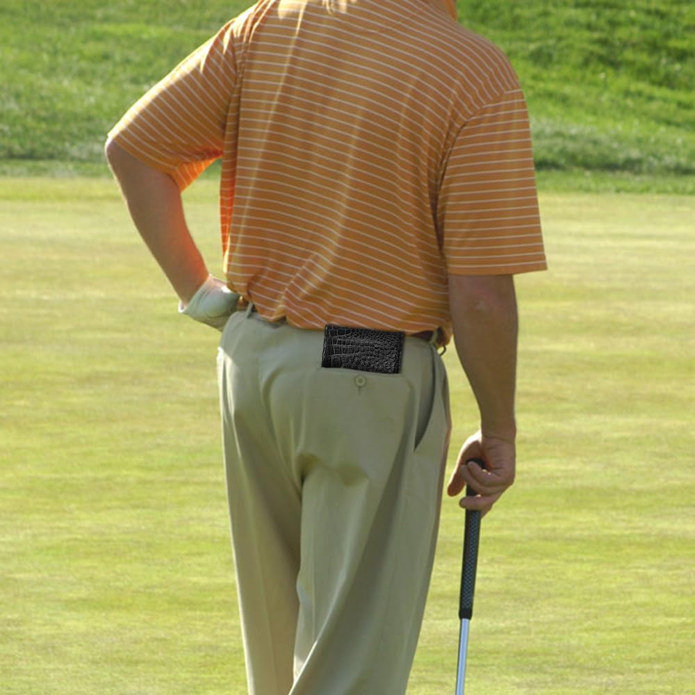DONGKER Porta Carte da Golf Custodia Segnapunti in Pelle PU con Matita