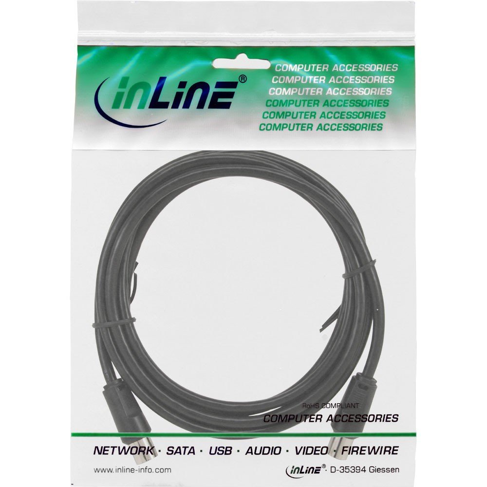 InLine 69403 3 m blanco cable coaxial
