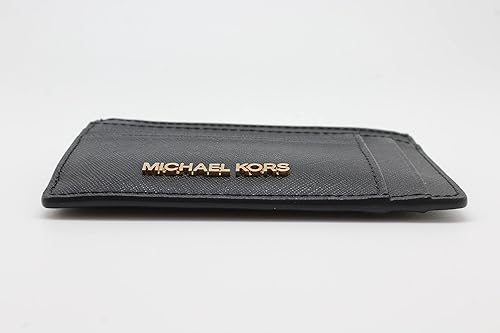 Miniatura 4 de Michael Kors Jet Set Travel - Funda pequeña para tarjetas de doble cara color negro