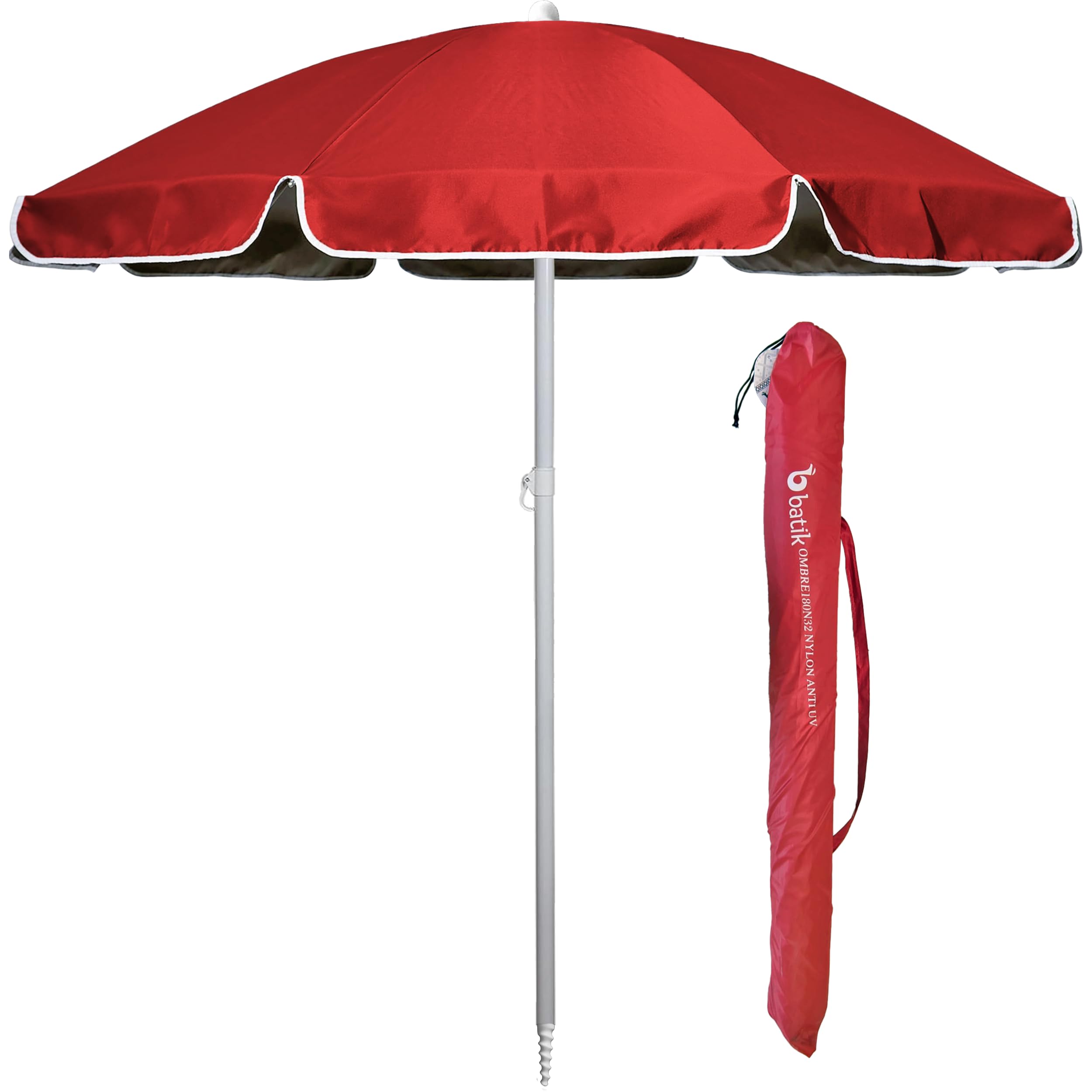 Batik - Ombrellone da Spiaggia - LELLO L'OMBRELLO - Ombrellone da Spiaggia Grande Anti UV - Diametro 180 cm